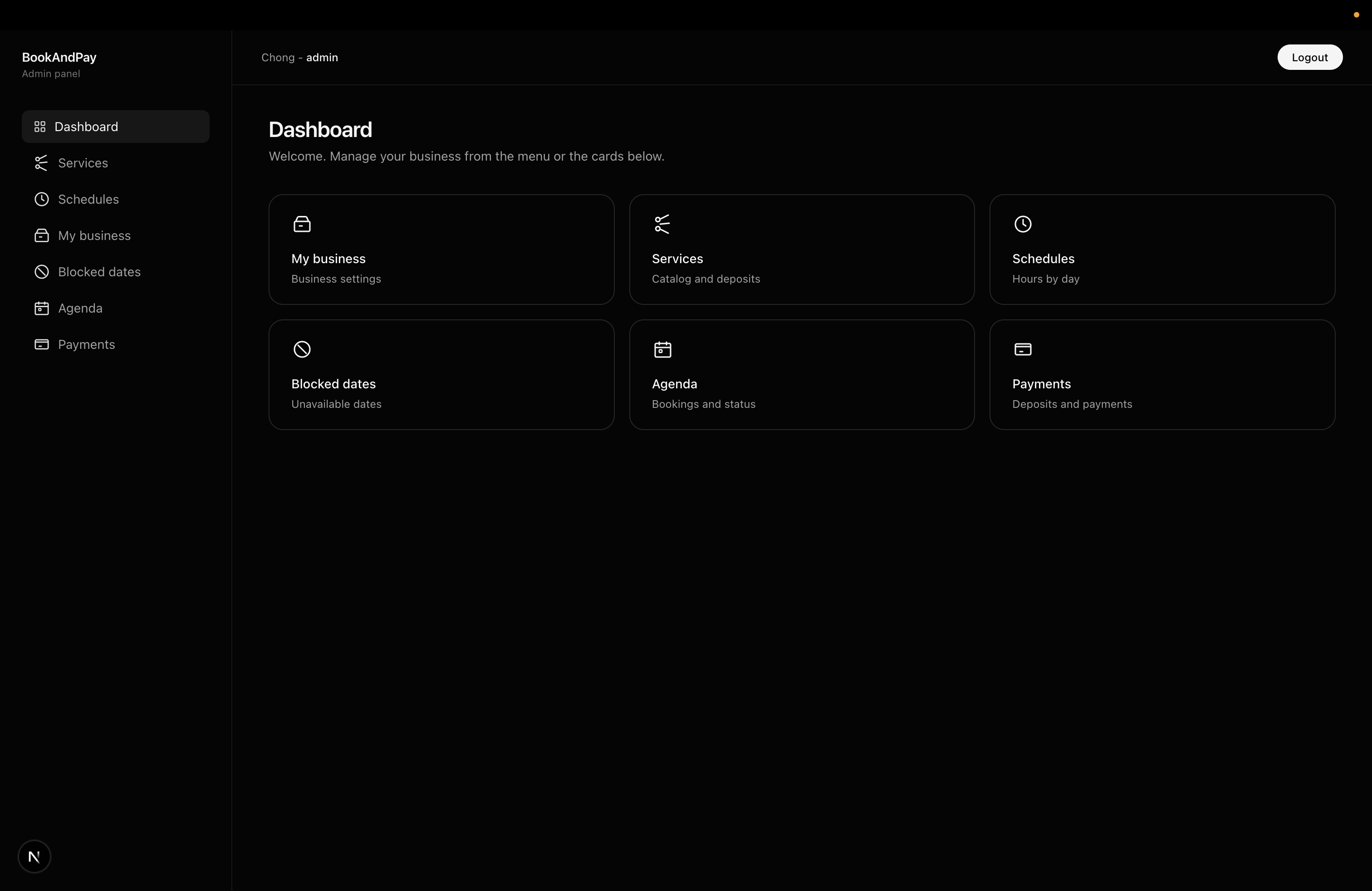 Dashboard de sistema desarrollado por IkyStudio